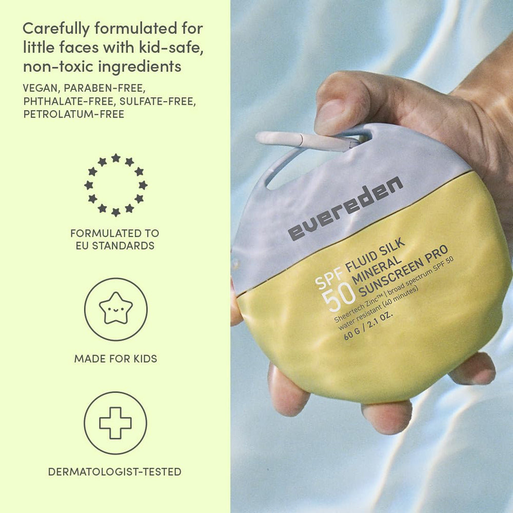 Cooling and soothing application on hot skin with Evereden sunscreen