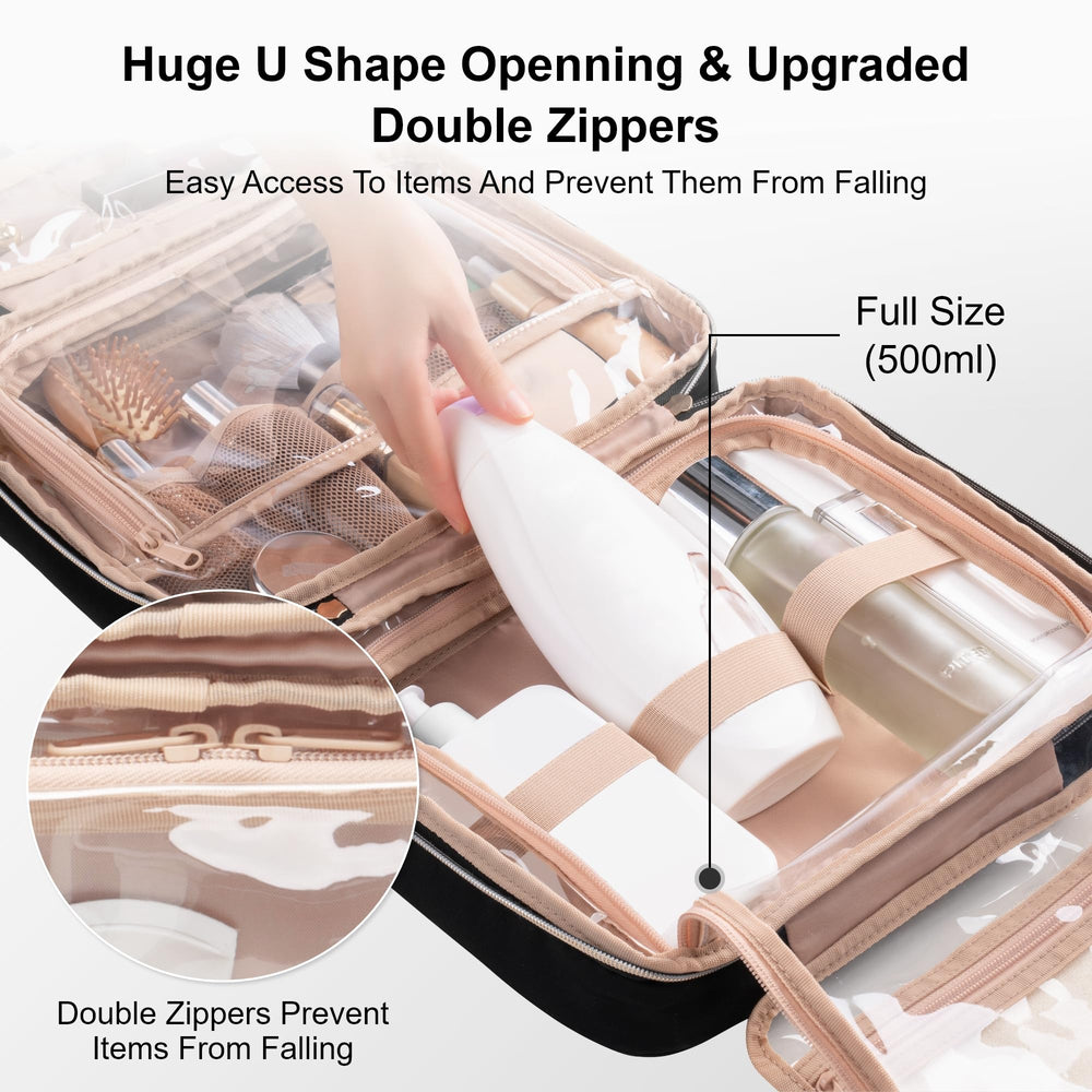 Everfun hanging toiletry bag 360-hook lets you hang anywhere
