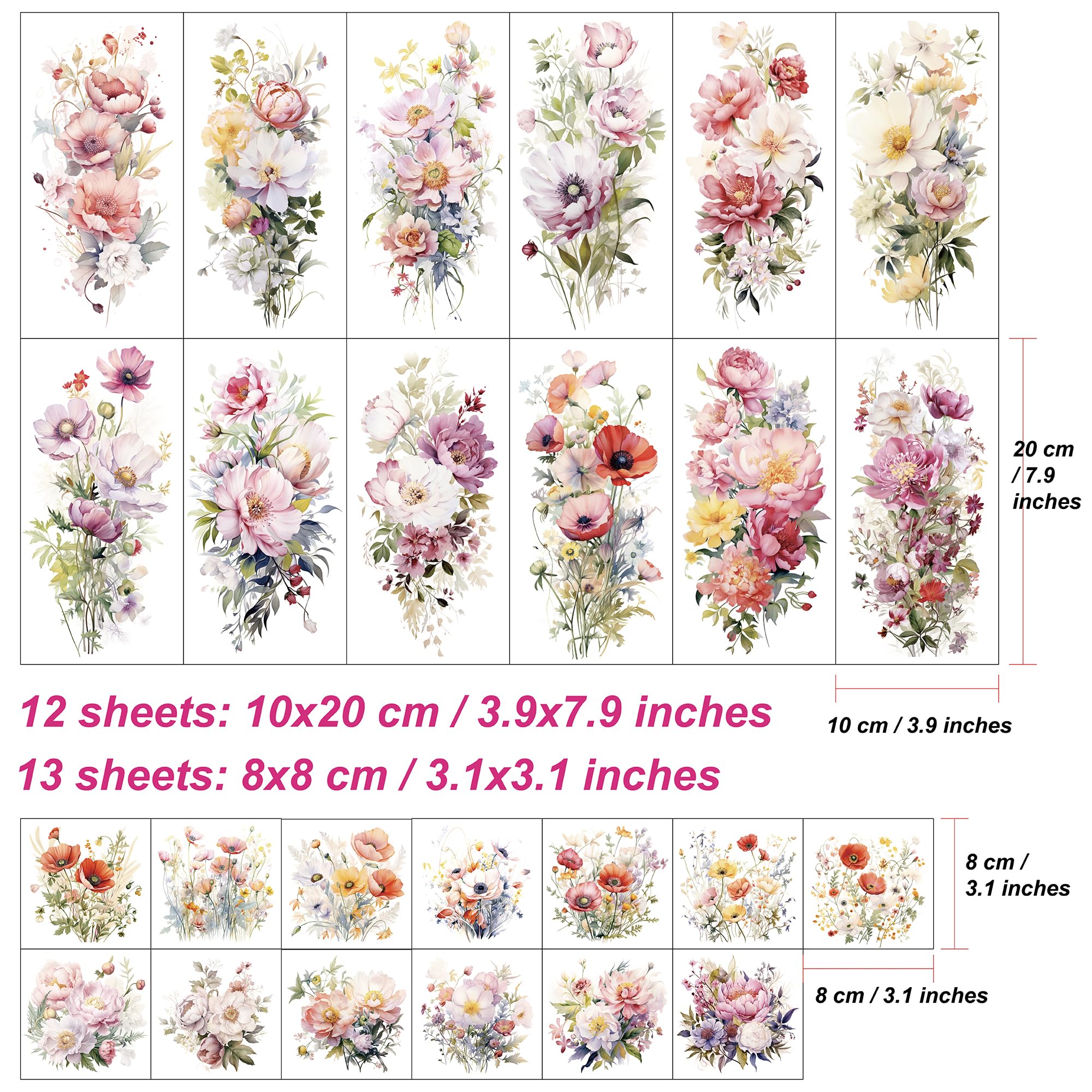 Everjoy tatuaje floral grande con lirio, ideal para un toque femenino temporal.