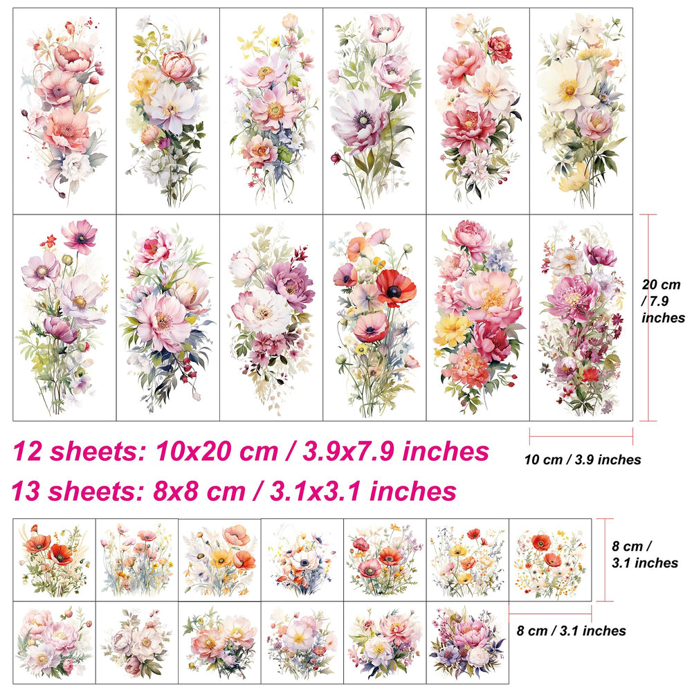 Everjoy tatuaje floral grande con lirio, ideal para un toque femenino temporal.
