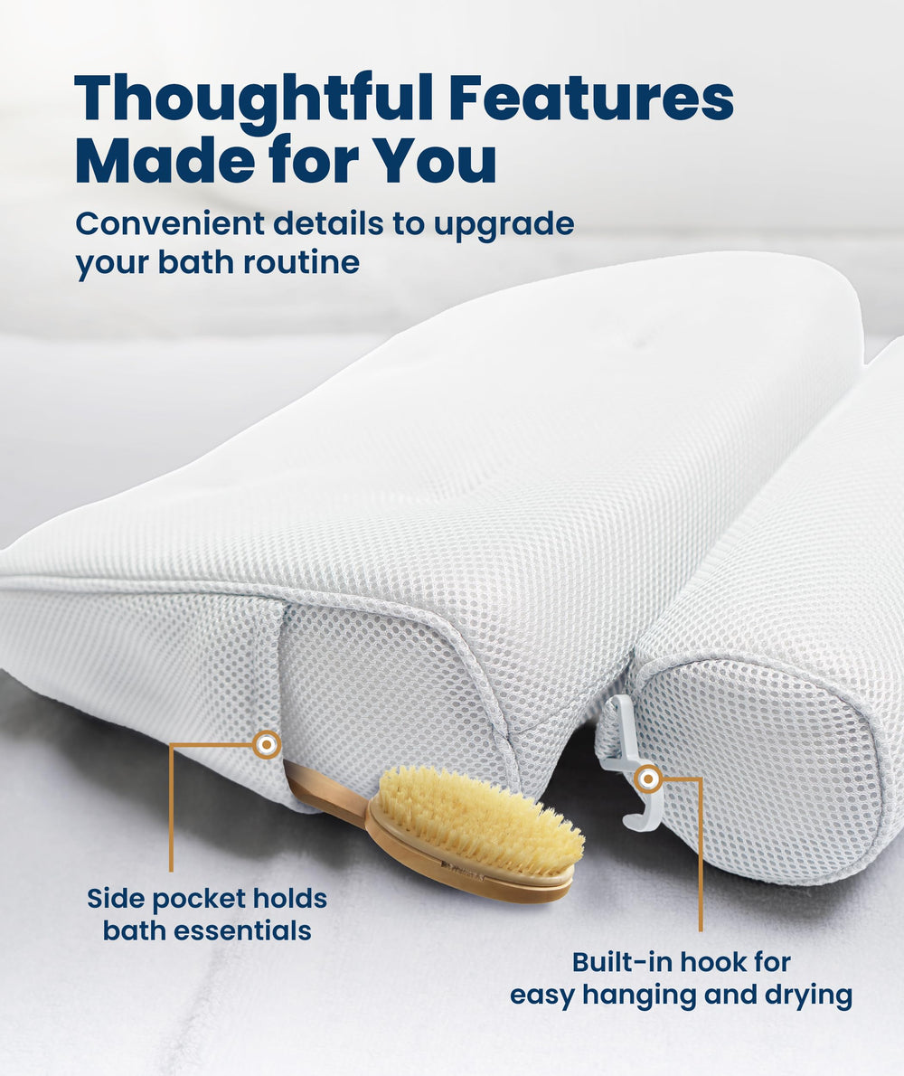 Everlasting Comfort fits most tubs for versatile bathroom setup.