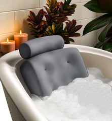 Everlasting Comfort bath pillow with head and neck support for a relaxing soak