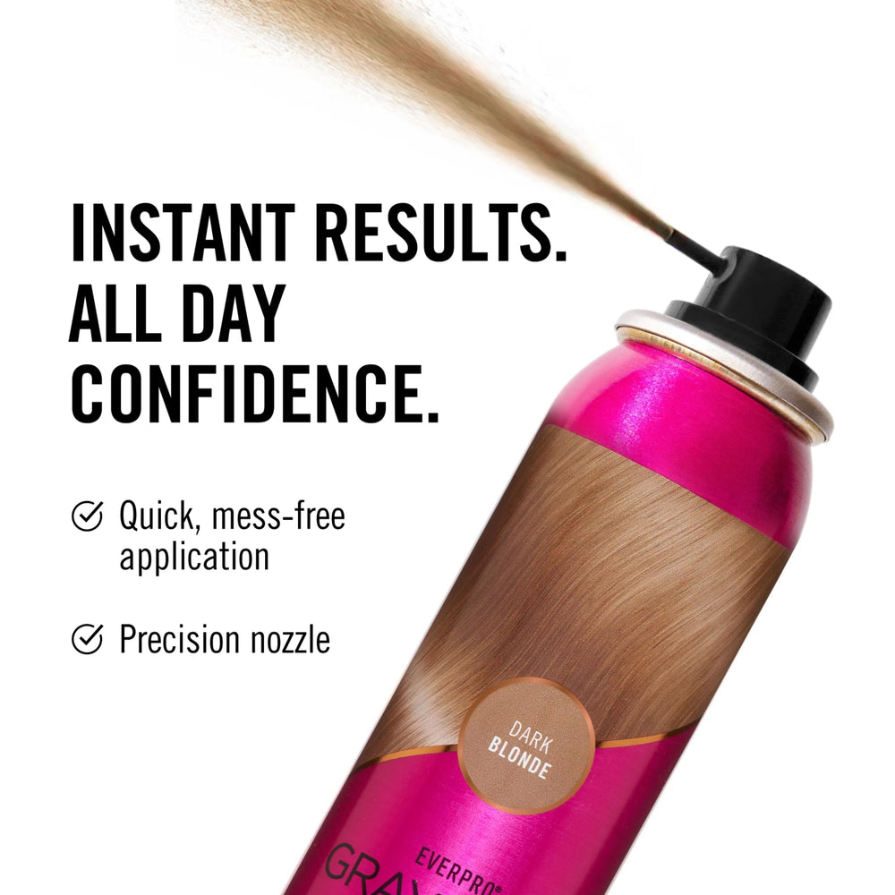 EverPRO Gray Away 24-hour transfer-resistant root color.