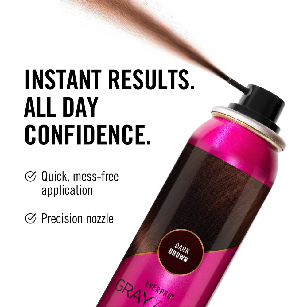 EVERPRO Gray Away covers gray strands and refreshes highlights at the roots.