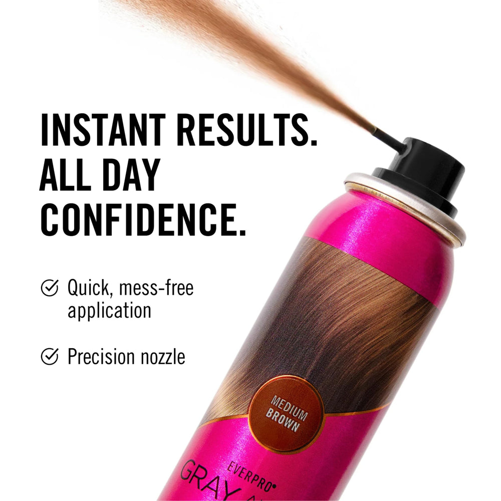 Everpro Gray Away transfer-resistant finish for day-long wear.