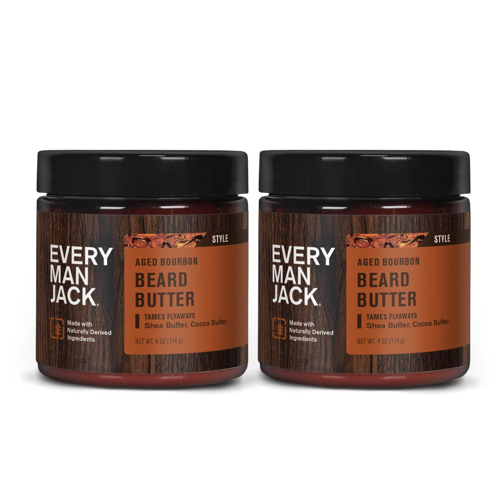 US-made packaging and sustainability cues for Every Man Jack beard butter