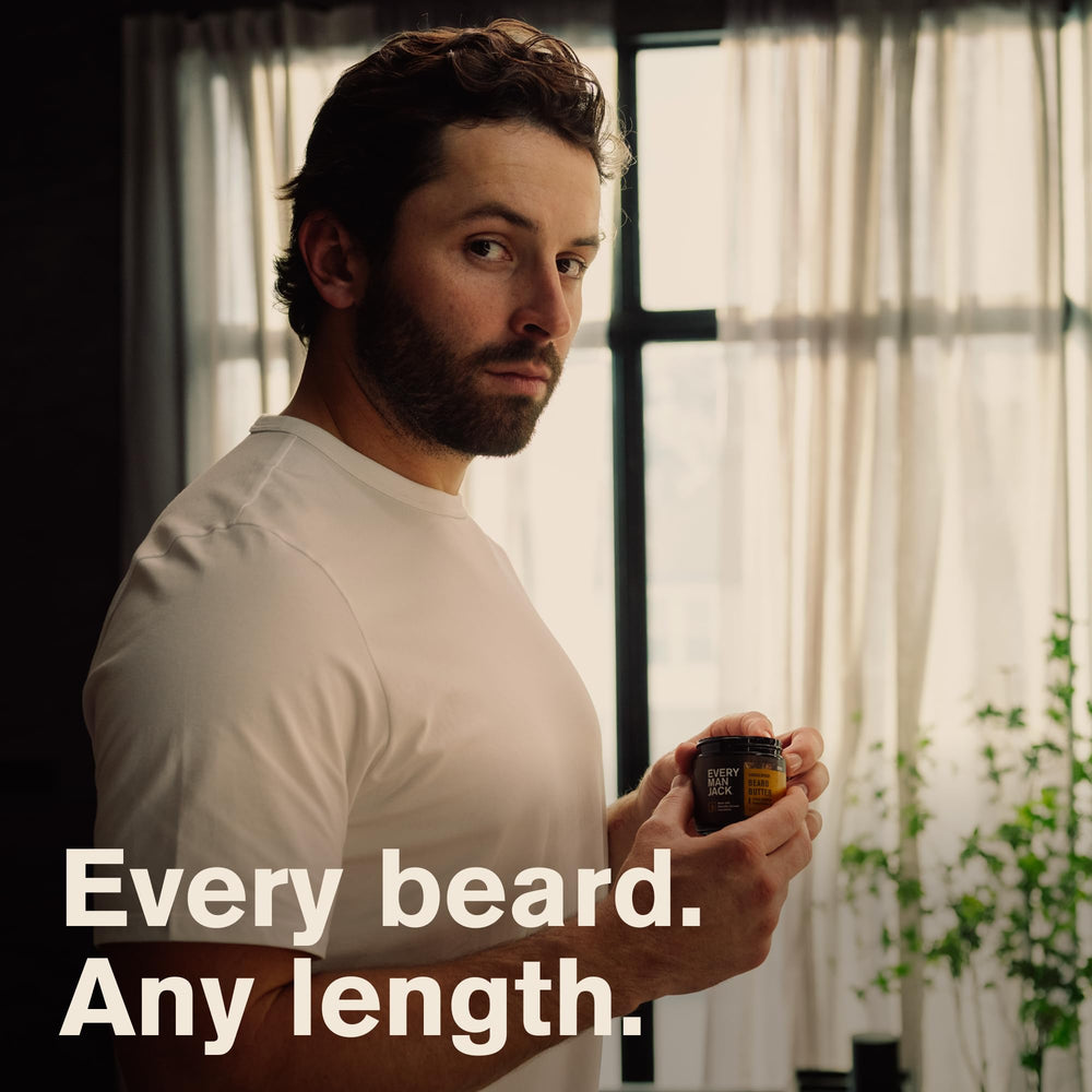 Applying beard butter in morning supports grooming and control of flyaways
