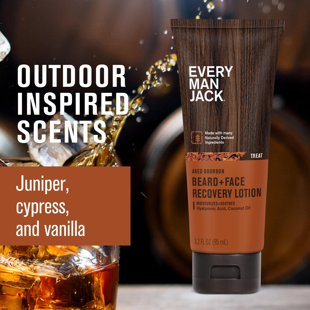 Creamy texture from Every Man Jack lotion ready for application.