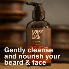 Every Man Jack bottle back shows aloe and glycerin for hydration.