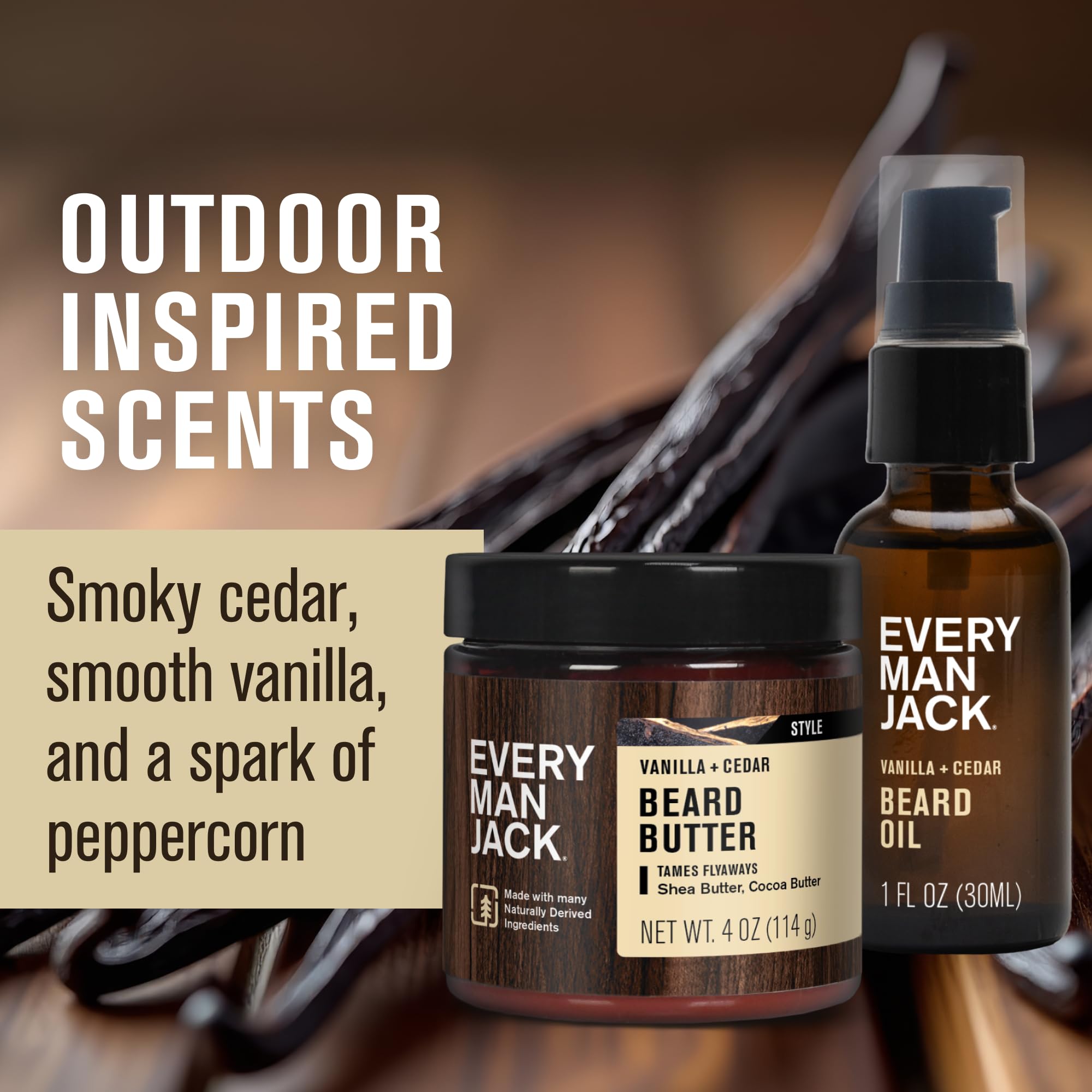 Every Man Jack Beard Oil with argan and vitamin E nourishes facial hair.