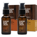 Every Man Jack Beard Oil – Subtle Aged Bourbon & Sandalwood, 1 oz (2-Pack)
