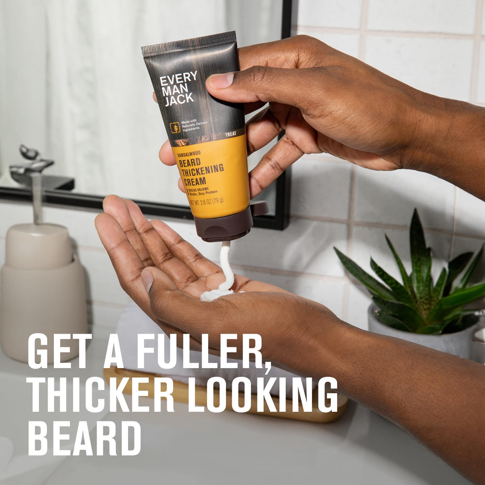 Every Man Jack soy protein coats each hair for a fuller beard