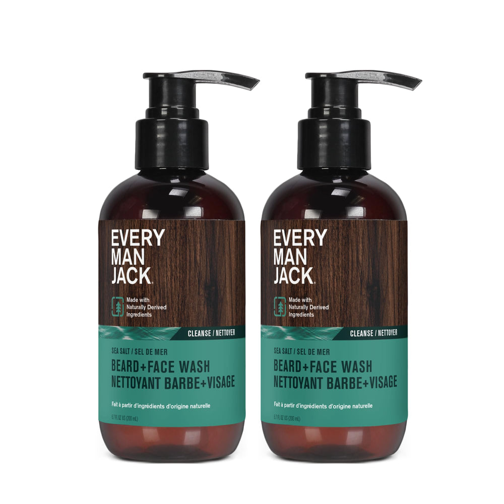 Every Man Jack beard wash daily-use scene inspired by sea breeze.