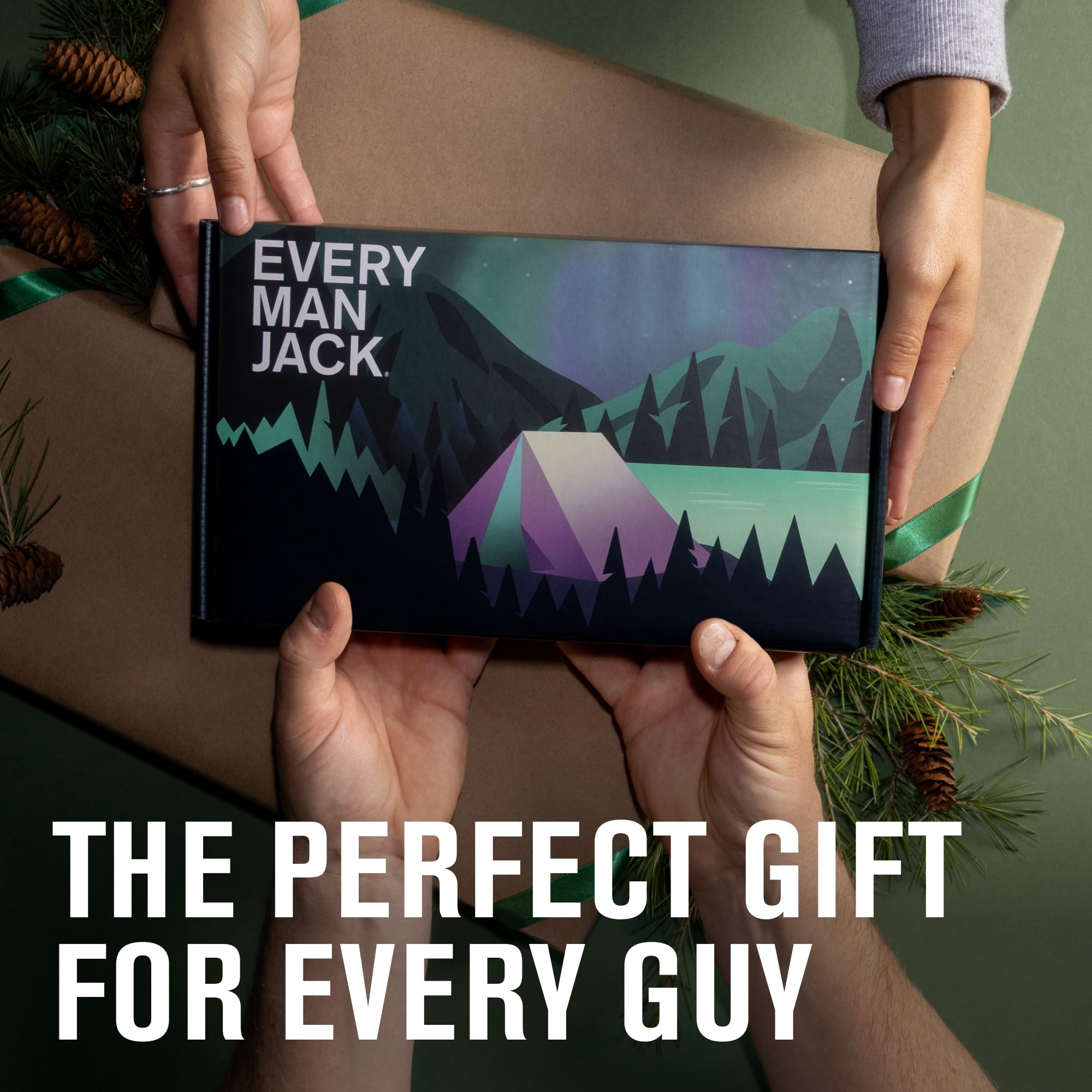 Every Man Jack pump bottle demonstrates easy dispensing during shower