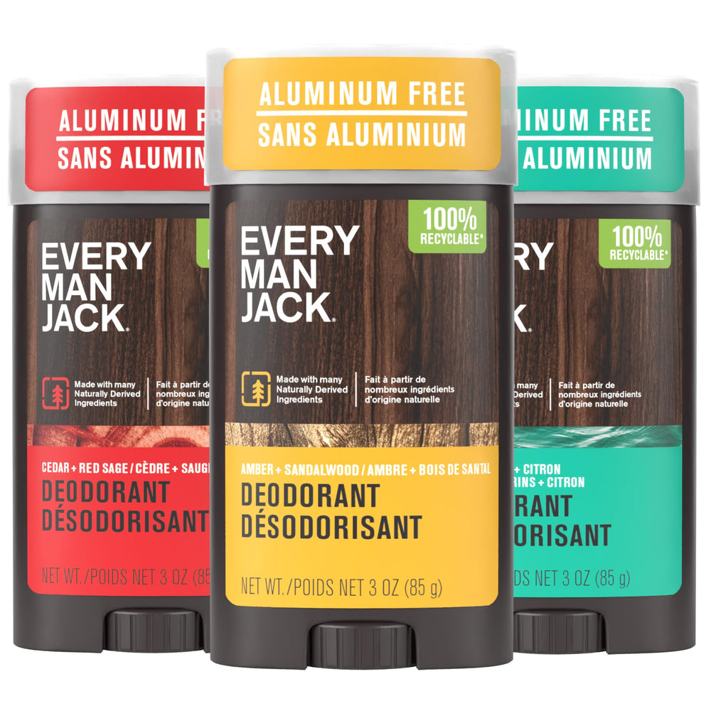 Every Man Jack Cedar + Red Sage deodorant stick with woodsy freshness