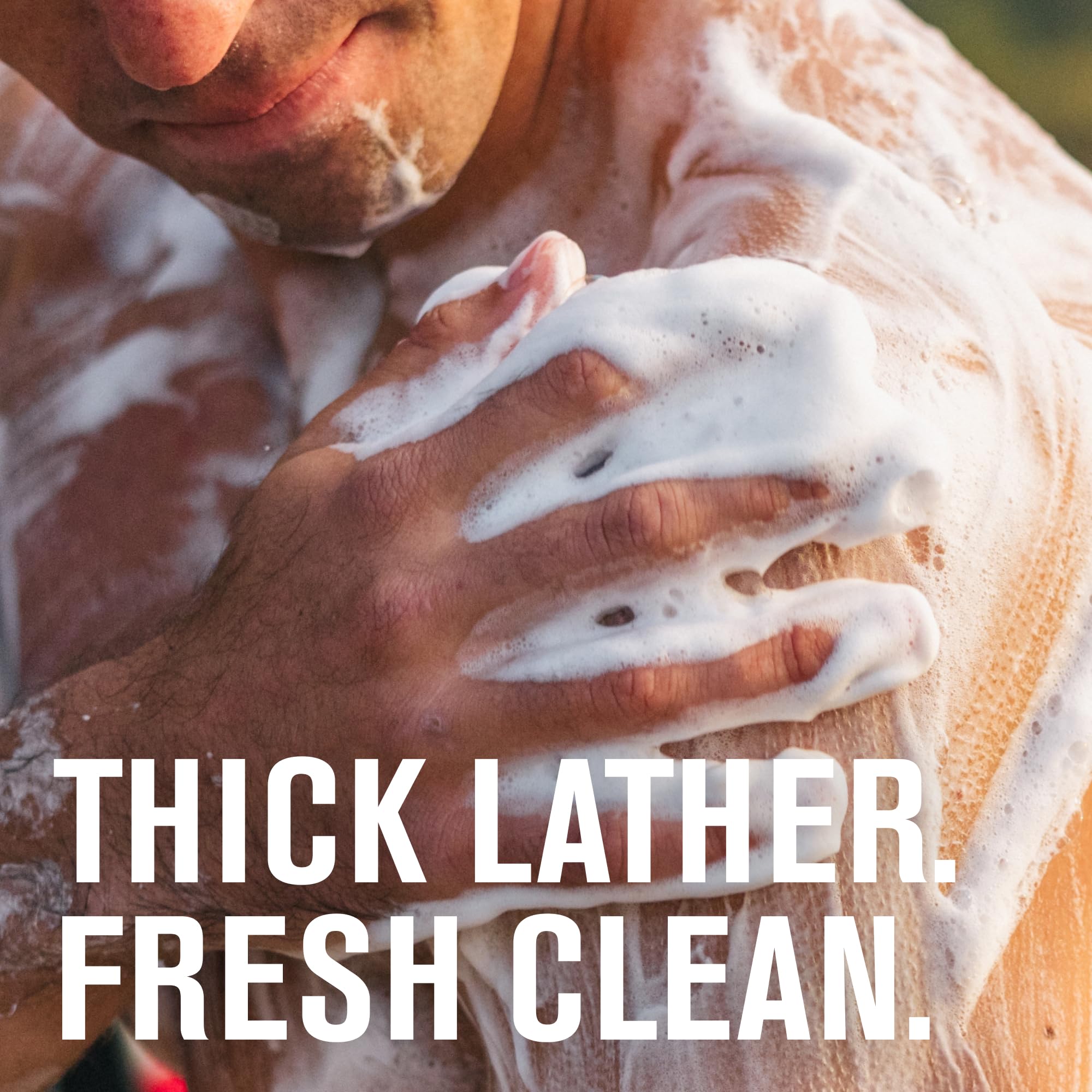 Every Man Jack bottle highlights coconut-derived cleansing and glycerin moisturization for skin health.