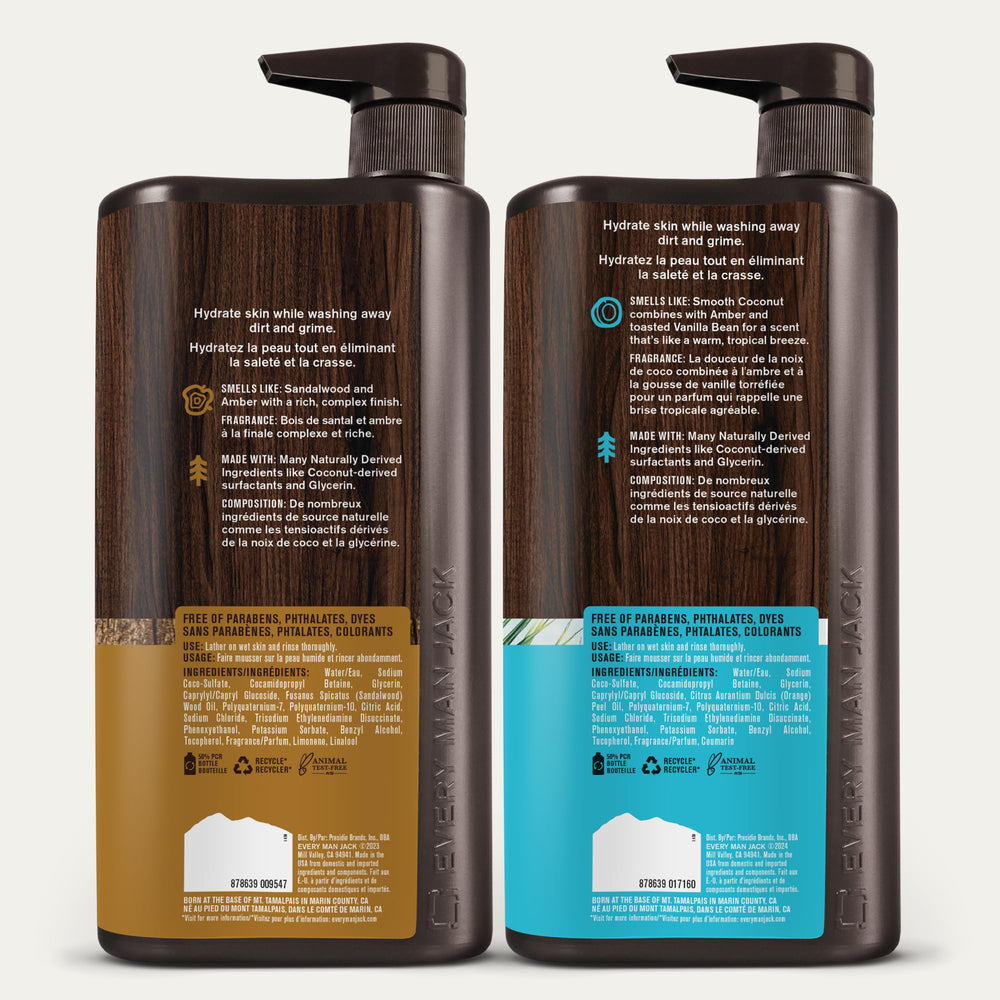 Every Man Jack natural formula helps cleanse without harsh chemicals.