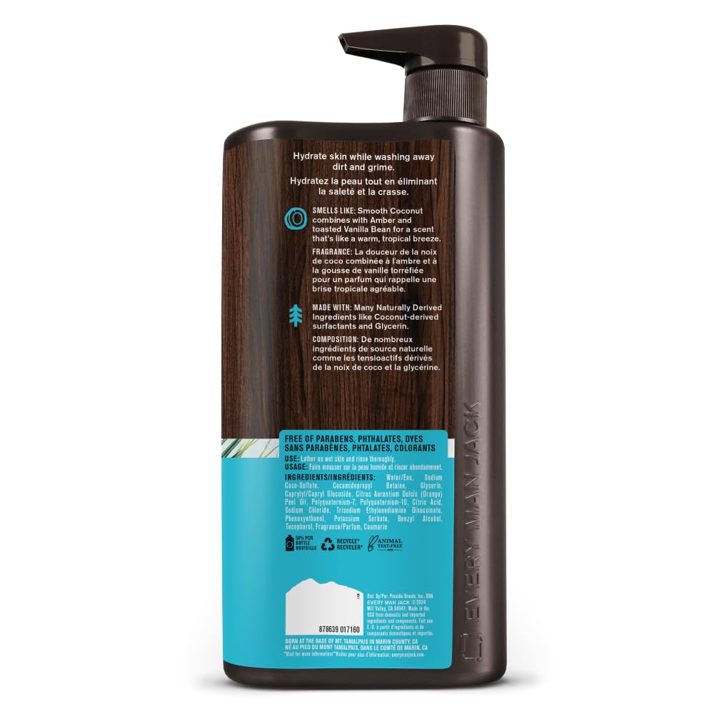 Every Man Jack coconut driftwood family products appear cohesive and ready for a routine.