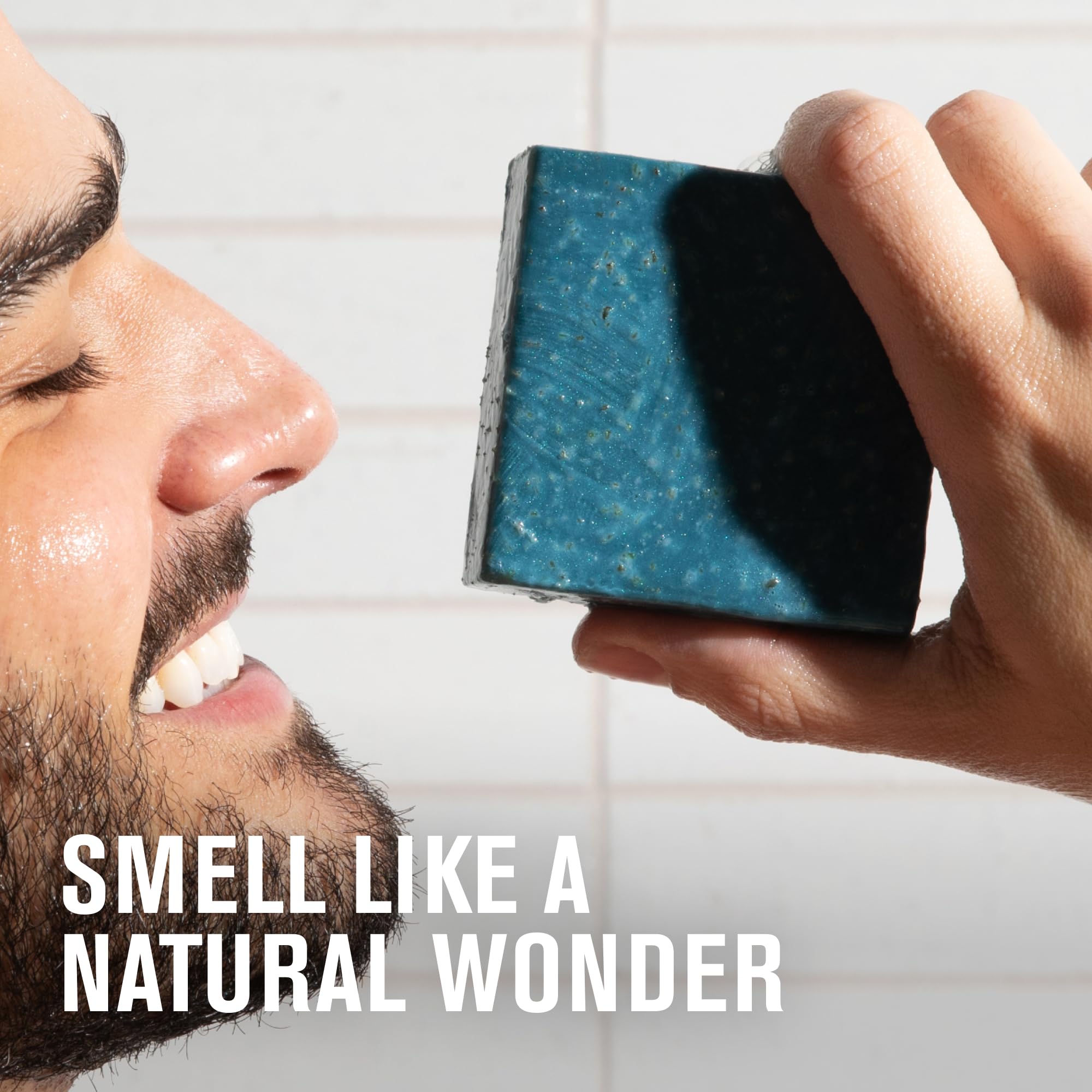 Every Man Jack Cold Plunge Tahoe Blue bar offers vibrant scent and moisturizing lather.
