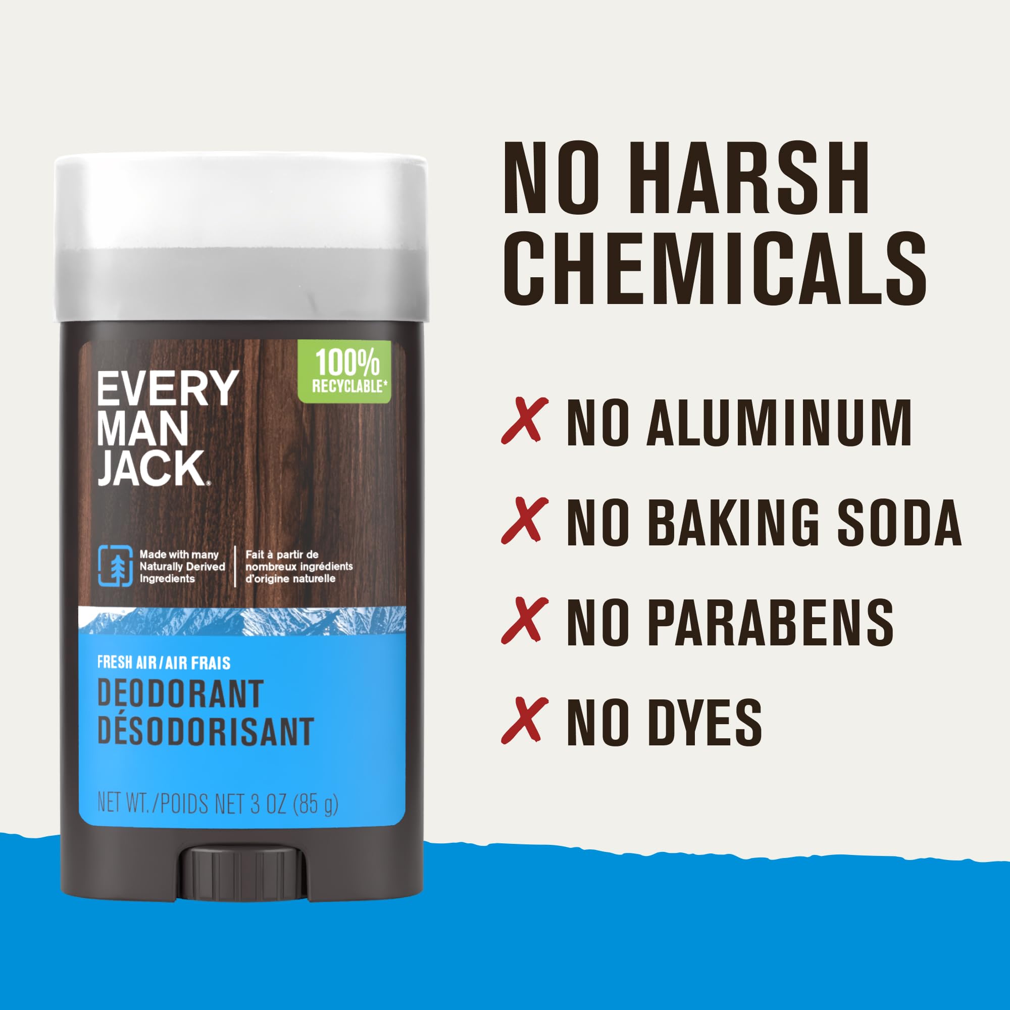 Every Man Jack Fresh Air: extracto de liquen combate olores de forma suave.