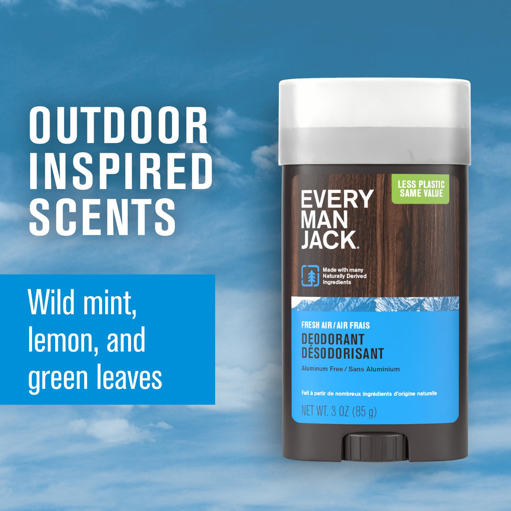 Every Man Jack Fresh Air: ingredientes naturales para cuidado suave.