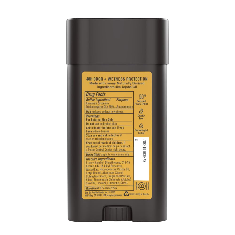 Every Man Jack Amber y Sandalwood: paquete de dos unidades.