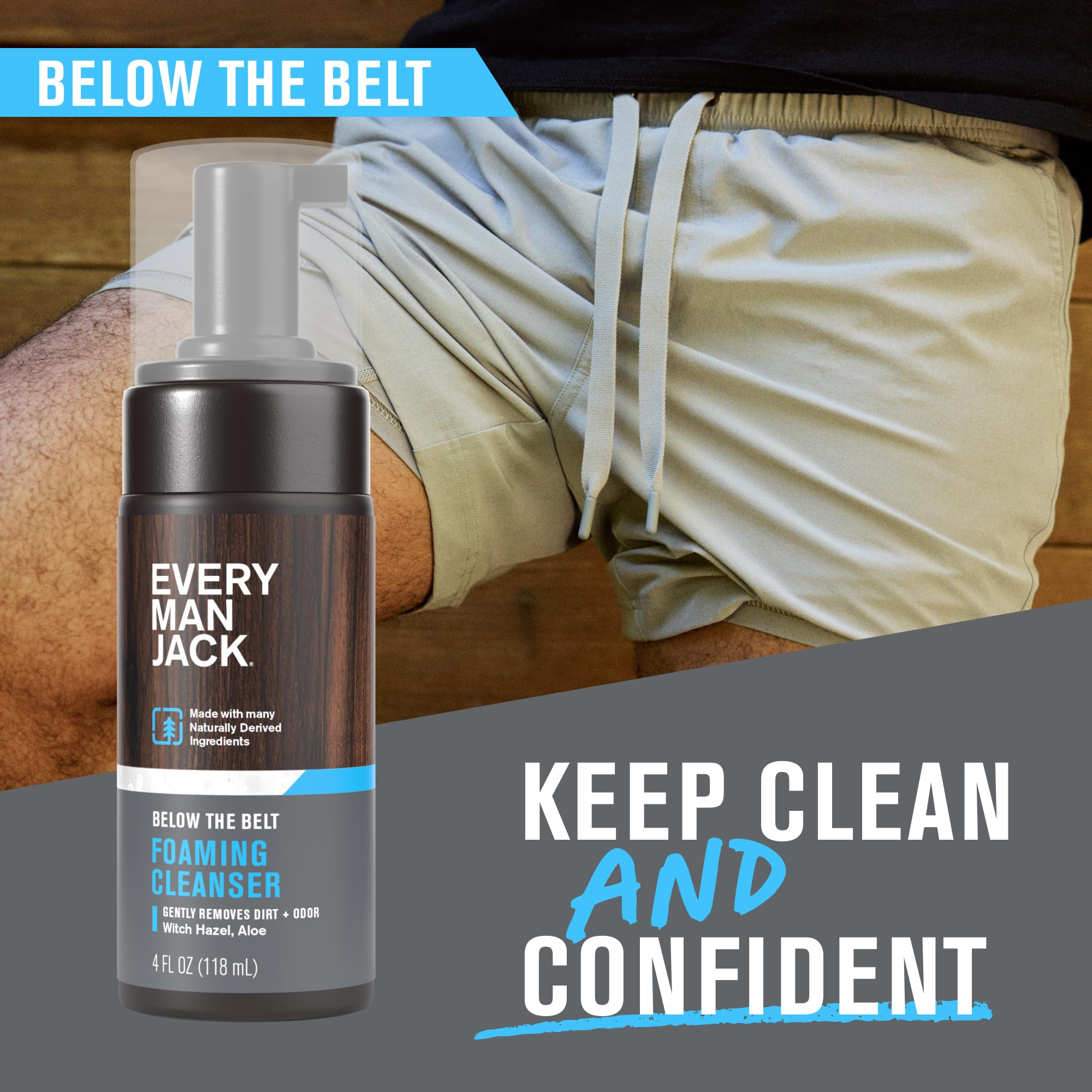 Every Man Jack espuma limpiadora genital: textura cremosa para confort diario