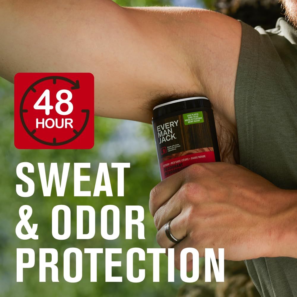 Fórmula mejorada de Every Man Jack para 48 horas de protección