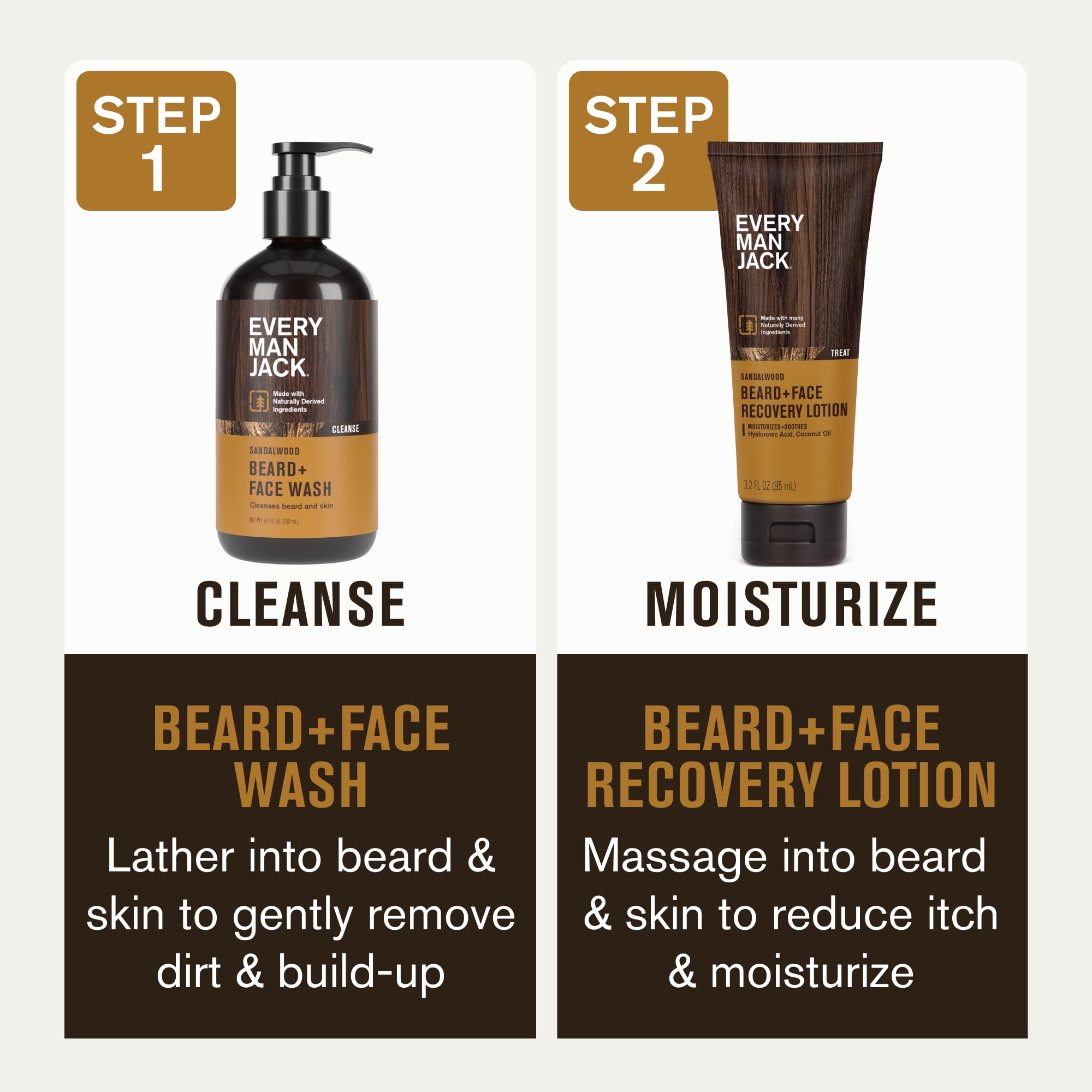 Every Man Jack hidratacion-barba-rostro, piel suave y barba nutrida.