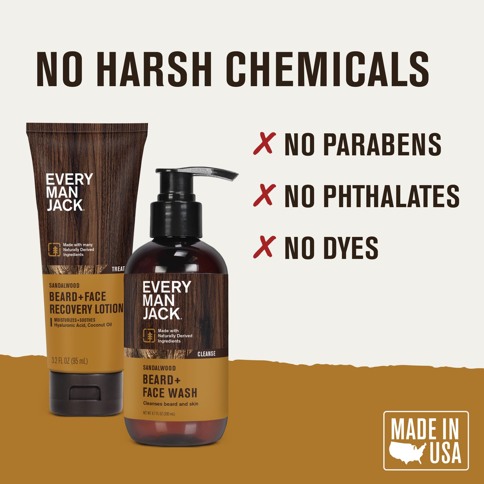 Every Man Jack ingredientes-naturales coco Aloe Vera, limpieza suave.