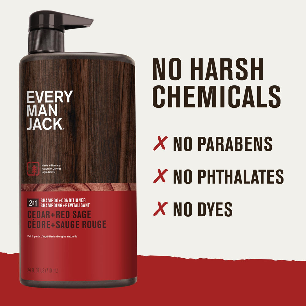 Every Man Jack, ingredientes-naturales-coco, limpieza suave y respetuosa con el cabello.