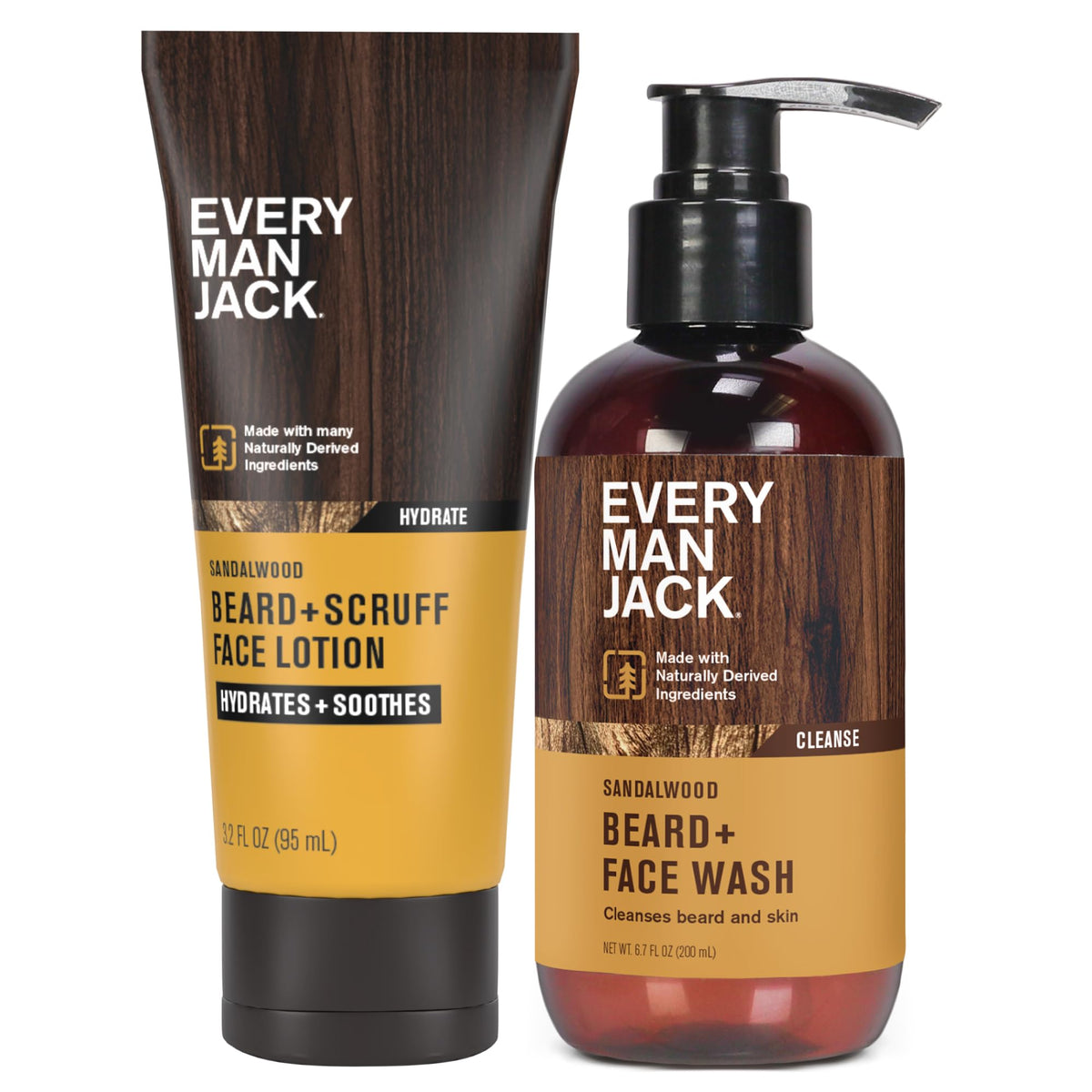 Every Man Jack lavado barba-rostro, limpieza suave para piel y vello facial.
