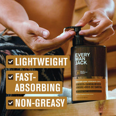 Loción con aloe vera, coco y manteca de cacao de Every Man Jack.