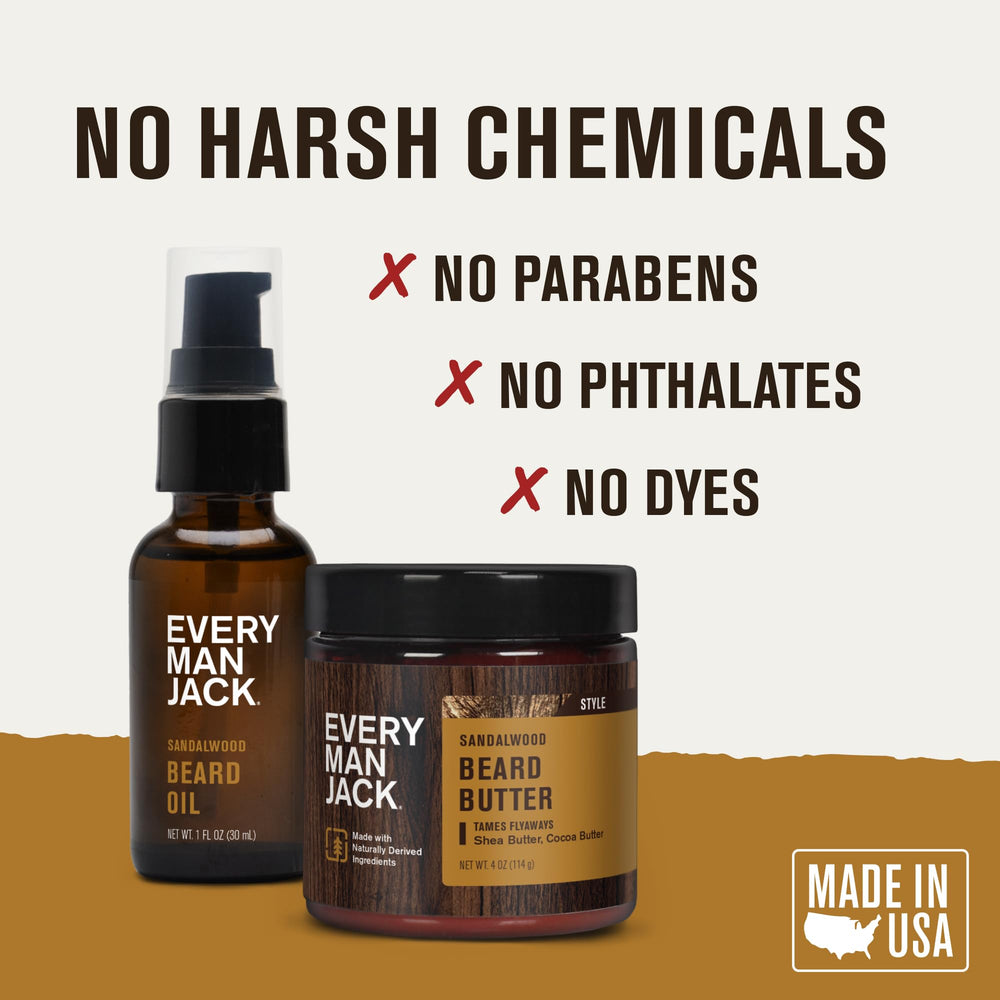Every Man Jack natural vitamin E supports nourished beard and skin
