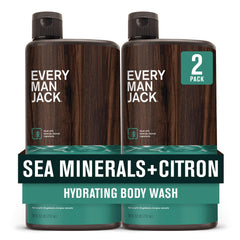 Every Man Jack Nourishing Sea Minerals Citron bottle front for daily cleansing.