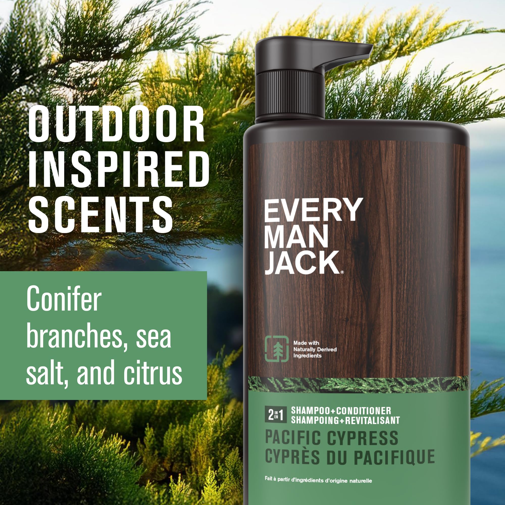 Every Man Jack Pacific Cypress after-wash hair with natural shine