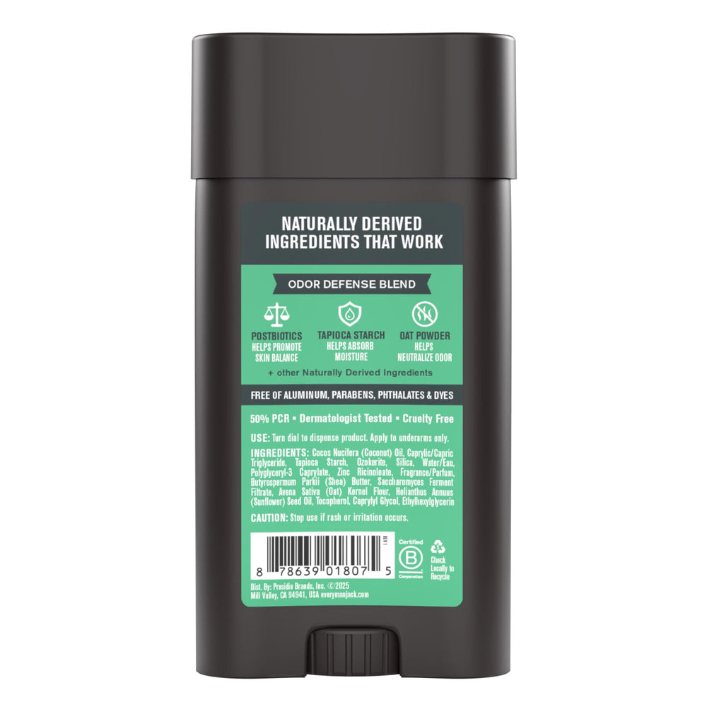 Every Man Jack Pro Deodorant Coastal Surf packaging communicates coastal scent idea.