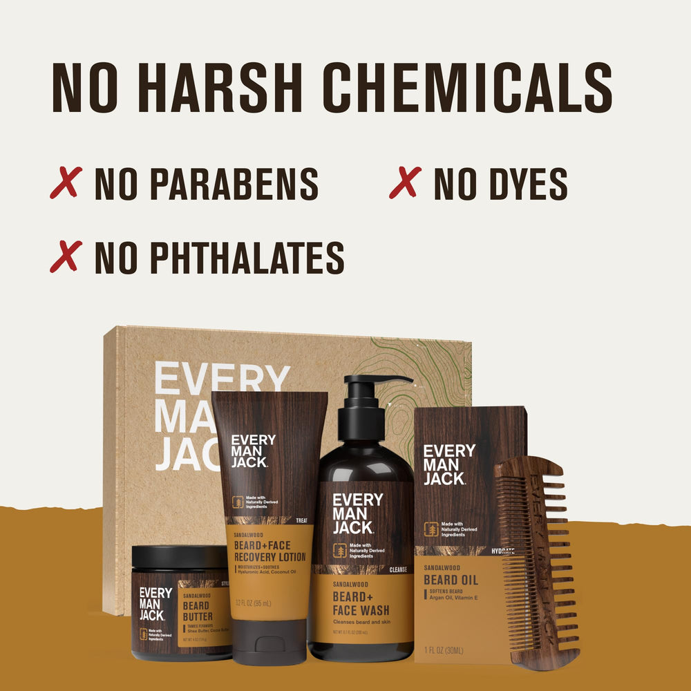 Every Man Jack Sandalwood scent offers a masculine aroma for everyday grooming.