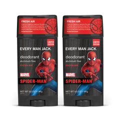 Desodorante Spider-Man de Every Man Jack en caja dúo para uso diario