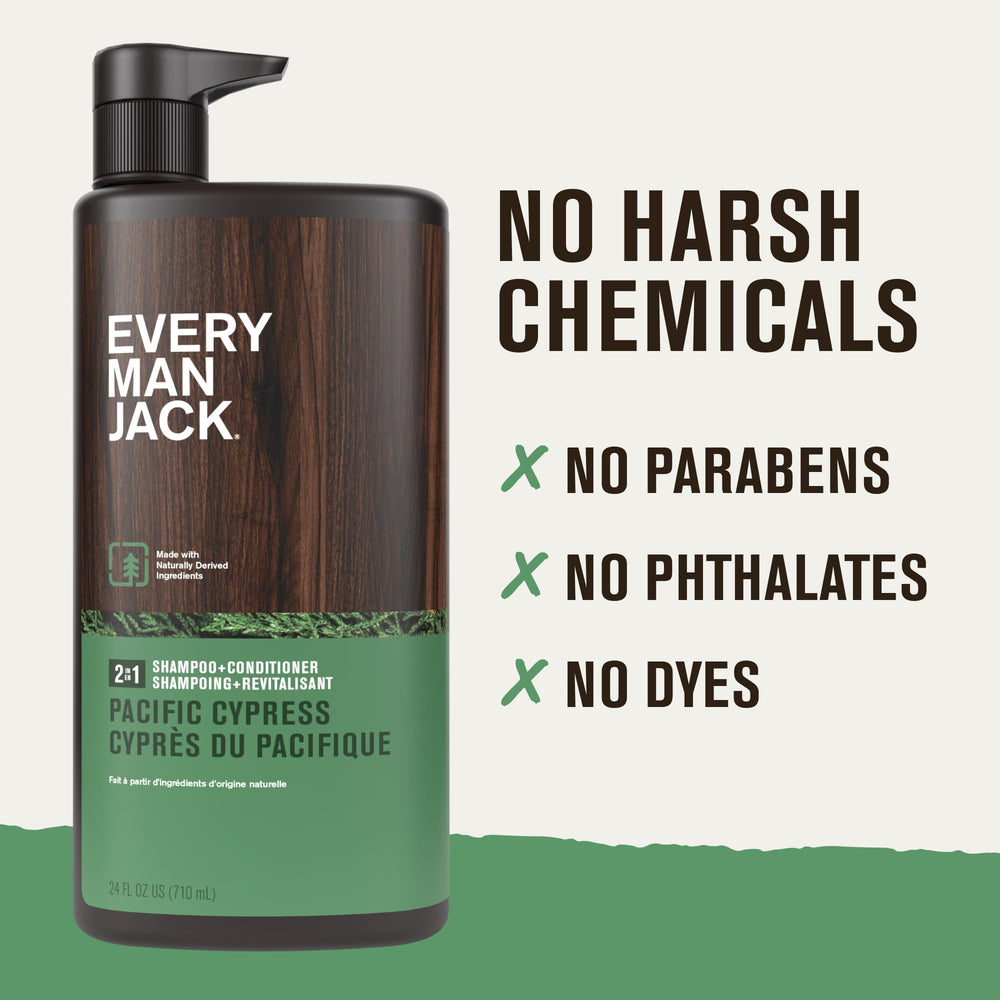 Every Man Jack wheat protein strengthens hair after use