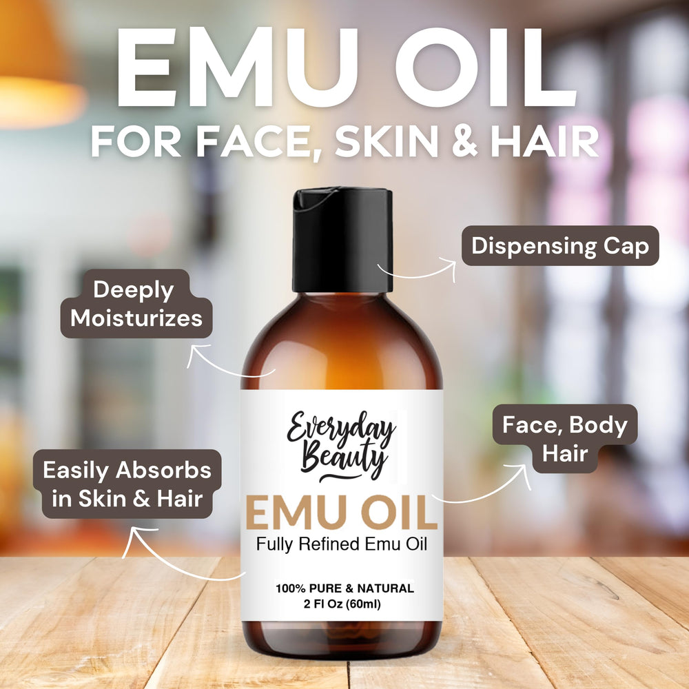 Everyday Beauty aceite de emú australiano para cicatrices, piel suave.