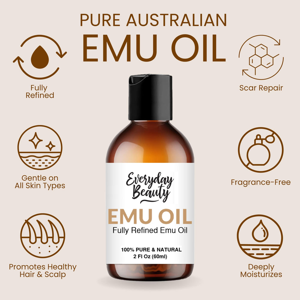 Everyday Beauty aceite de emú australiano para piel, nutrición suave.