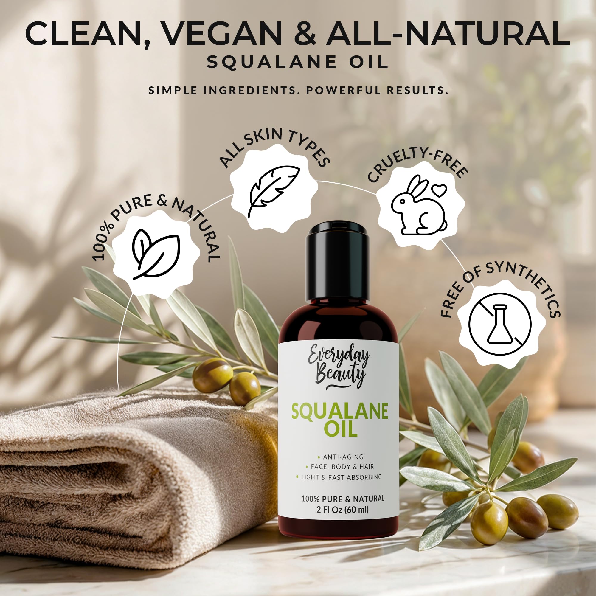 Uso diario multipropósito de Everyday Beauty para piel y cabello.