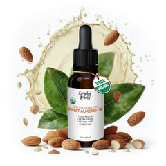 Everyday Beauty Aceite de almendra dulce en envase ámbar conserva nutrientes.