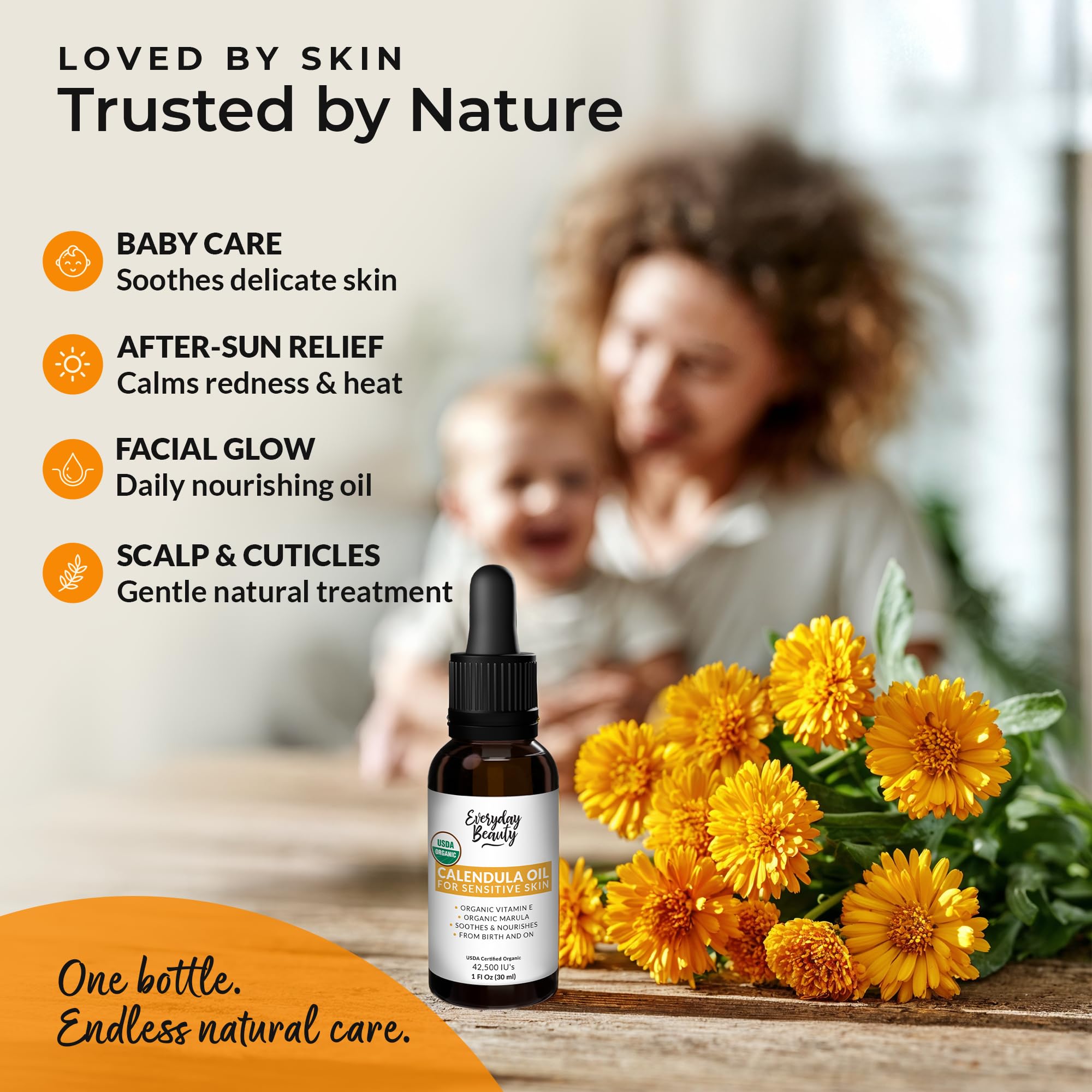 Sin aceites minerales ni conservantes; Everyday Beauty ofrece ingredientes naturales