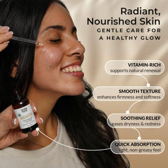 Everyday Beauty Argan Oil dropper close-up for precise facial application.