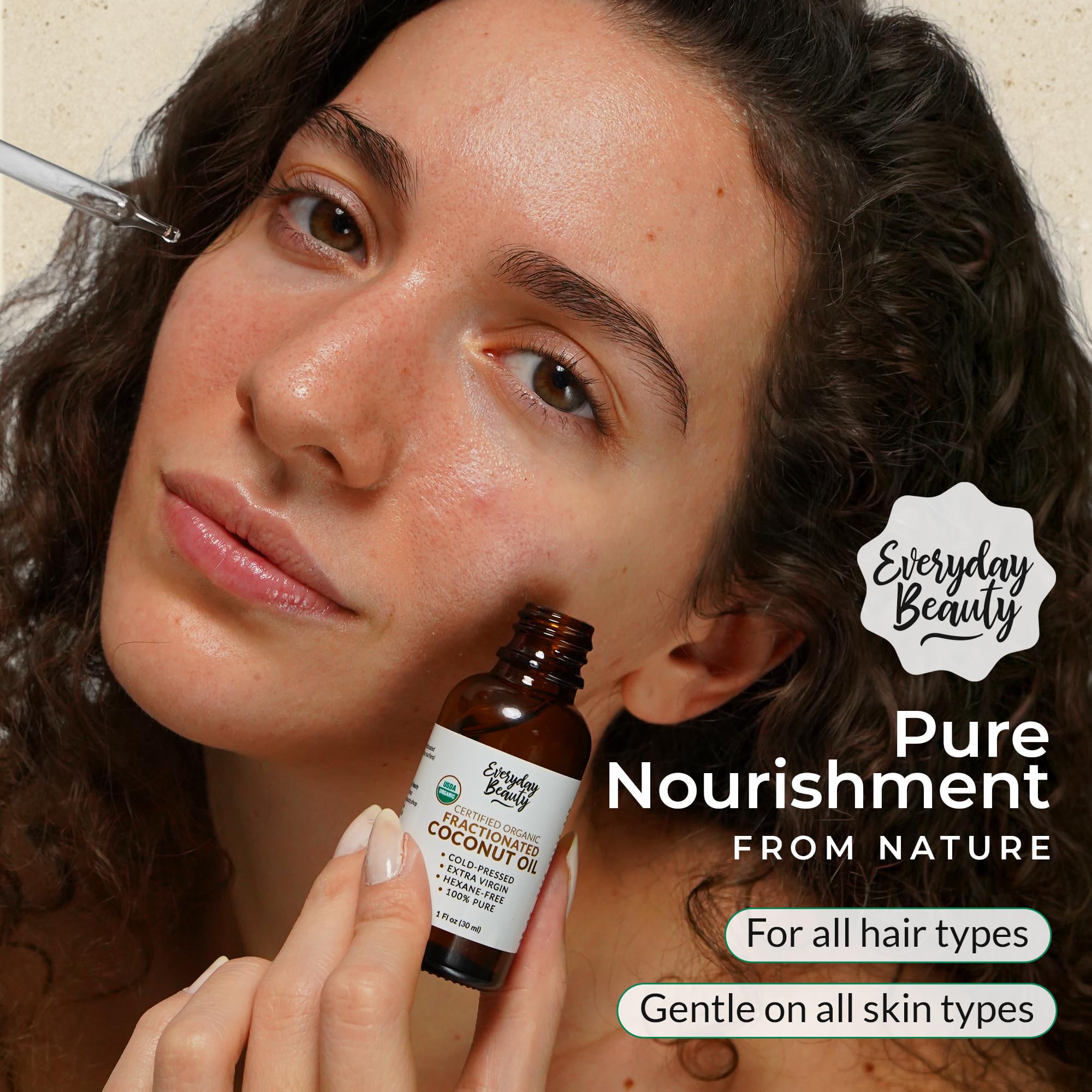 Vegan, cruelty-free formula suitable for face and hair.
