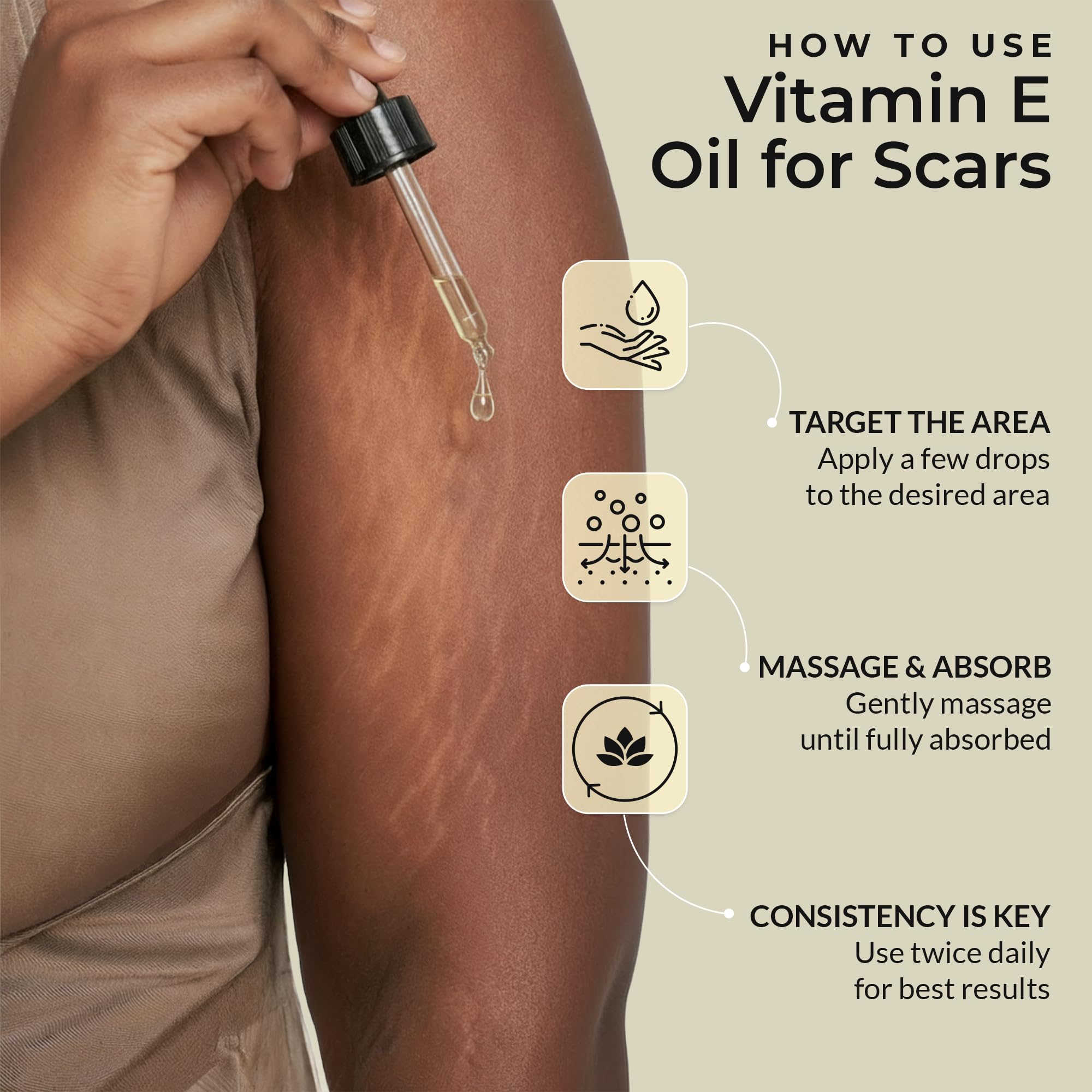 Everyday Beauty Vitamin E Oil suitable for face and body