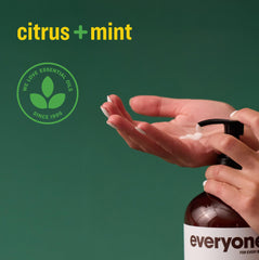 Everyone 2in1 lotion hands close-up demonstrating targeted moisturization