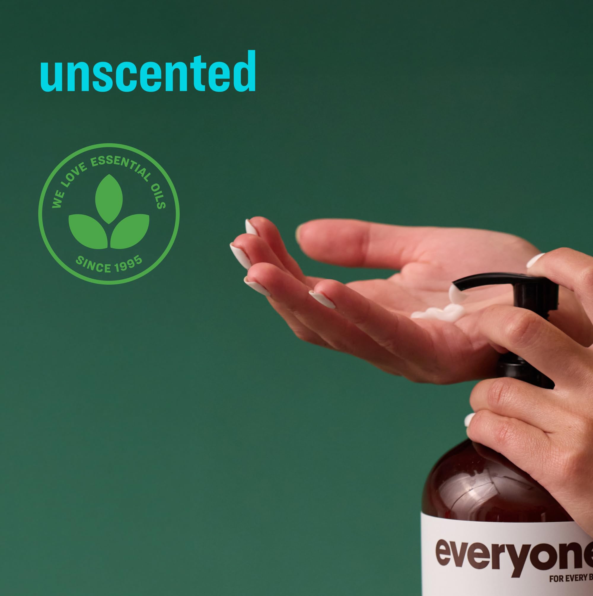 Family uses Everyone 2in1 unscented lotion for hands and body.